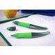 Ergonomischer Tintenroller für Rechtshänder - STABILO EASYoriginal Holograph Edition in grün -  Einzelstift - Schreibfarbe blau (löschbar) - inklusive Patrone