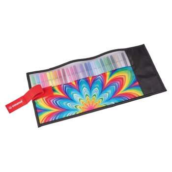 Premium-Filzstift - STABILO Pen 68 - 25er Rollerset Arty Edition - mit 25 verschiedenen Farben