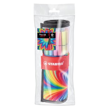 Premium-Filzstift - STABILO Pen 68 - 25er Rollerset Arty Edition - mit 25 verschiedenen Farben