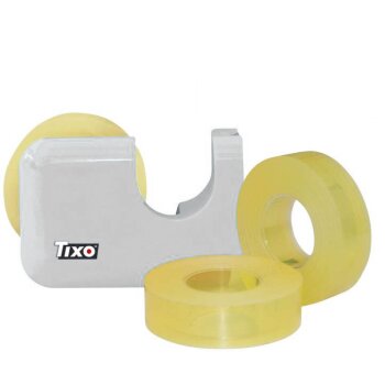 TIXO Lady Handabroller mit 3 Klebebändern 15mm x 33m...