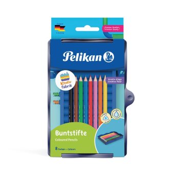 Pelikan Kreativfabrik Buntstifte wasservermalbar, 8 Farben