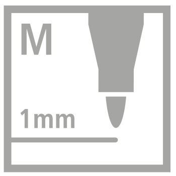 Premium-Filzstift - STABILO Pen 68 - Einzelstift - rouge 68/28