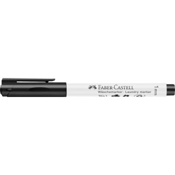 FABER-CASTELL popisovač na bielizeň - čierny - okrúhly hrot