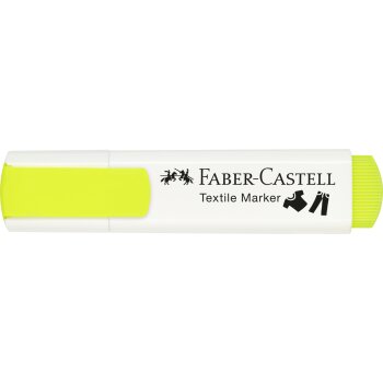 FABER-CASTELL Textilmarker, Keilspitze, neongelb