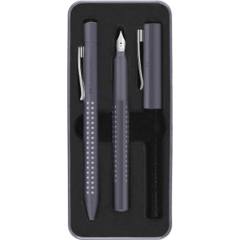 FABER-CASTELL Schreibgeräte-Set GRIP 2010 Harmony, grau