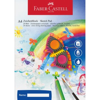 FABER-CASTELL Zeichenblock A4 20 Blatt