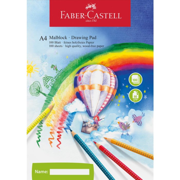 FABER-CASTELL blok na maľovanie A4 - 100 listov