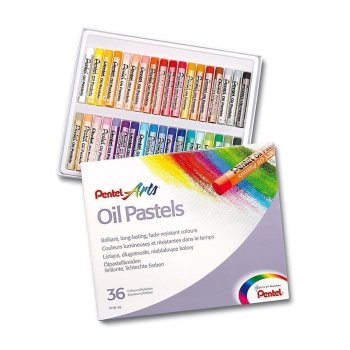 PentelArts Ölpastellkreide PHN4, 36er Kunststoff-Etui