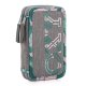 oxybag Školský peracník Double STYLE sivý s kvetmi
