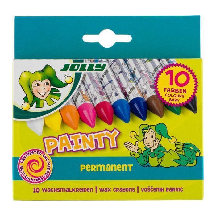 JOLLY Painty Wachsmalkreiden permanent 10er