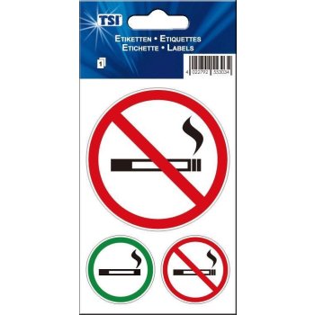 TSI Aufkleber "Rauchen verboten / erlaubt"