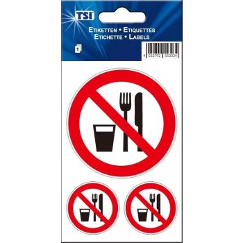 TSI Aufkleber Essen und Trinken verboten