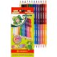 JOLLY farebné ceruzky Supersticks CRAZY 12 ks (24 farieb)