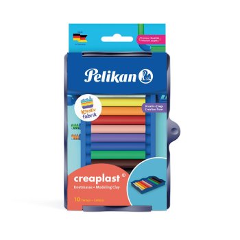 Pelikan Kreativfabrik Kinderknete Creaplast, 10 Farben