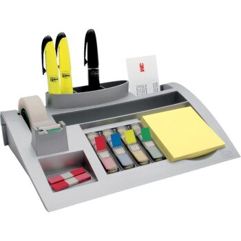 Post-it Schreibtisch Organizer, silber, bestückt...