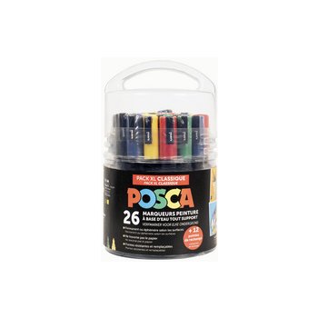POSCA Acryl Marker "Pack XL Classique", 26er Set