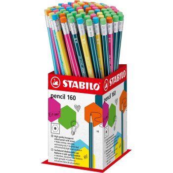 Bleistift mit Radierer - STABILO pencil 160 in petrol,...
