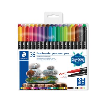 STAEDTLER Doppel-Fasermaler permanent, 36er Etui