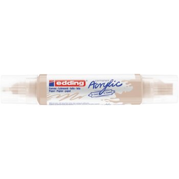 edding 5400 Acryl 3D Double Liner warmbeige