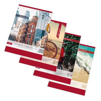 Papirny Brno Schulheft A5 liniert 8 mm Korrekturrand...