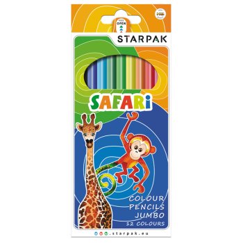 STARPAK Safari Jumbo Buntstifte 12er