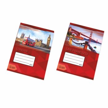 Papirny Brno Schulheft A6 liniert 8 mm 40 Blatt (644)