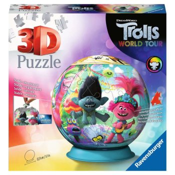 Ravensburger 3D Puzzleball 72 Teile Trolls World Tour