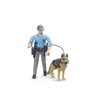Bruder bworld Polizist mit Hund und Ausrüstung