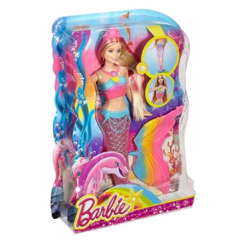 Mattel Barbie Dreamtopia Regenbogenlicht-Meerjungfrau...