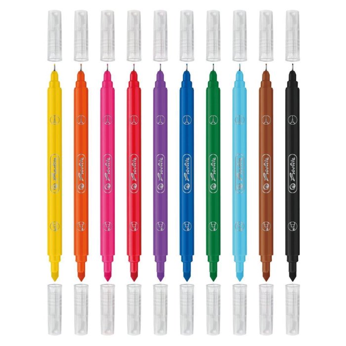 herlitz Fasermaler/Fineliner "Standard", 10er Etui