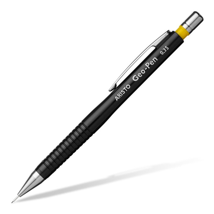 ARISTO Feinminenstift Geo-Pen 0.35 schwarz, Ersatzminen, im Ecoblister