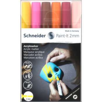 Schneider Acrylmarker Paint-It 310 2mm 6er Etui Set 3