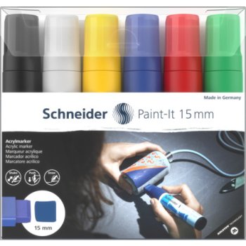 Schneider Acrylmarker Paint-It 330 15mm 6er Etui Set 1