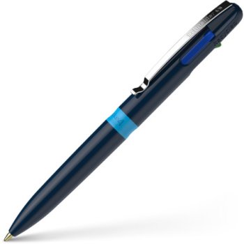 Schneider Kugelschreiber 4-färbig Take 4 tiefblau