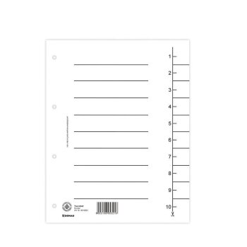 DONAU Trennblatt Karton A4 weiss