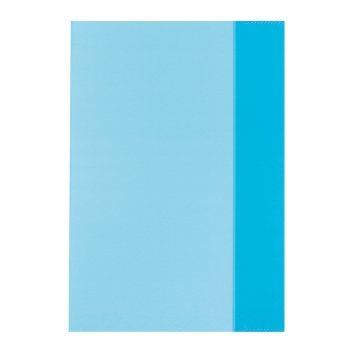 herlitz Heftschoner DIN A5, PP, transparent-blau