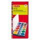 herlitz Deckfarbkasten ST12, 12 Farben, aus Kunststoff