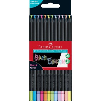 FABER-CASTELL trojhranné farbičky Black Edition...
