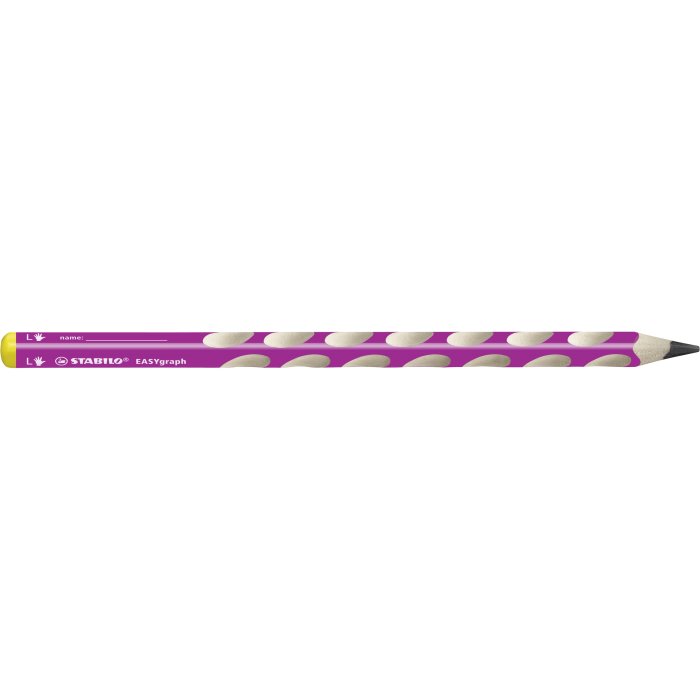 Ergonomischer Dreikant-Bleistift für Linkshänder - STABILO EASYgraph in pink - Einzelstift - Härtegrad HB
