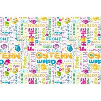 SUSY CARD Oster-Geschenkpapier "Happy Easter",...