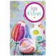 SUSY CARD Oster-Grußkarte "Bunte Eier auf Holzbrett"