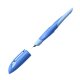 Ergonomischer Schulfüller für Rechtshänder mit Anfänger-Feder A - STABILO EASYbirdy Pastell in blau/hellblau - Einzelstift - inklusive Patrone - Schreibfarbe blau (löschbar)
