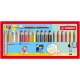 Buntstift, Wasserfarbe & Wachsmalkreide - STABILO woody 3 in 1 PASTELL - 18er Pack mit Spitzer und Pinsel - mit 18 verschiedenen Farben