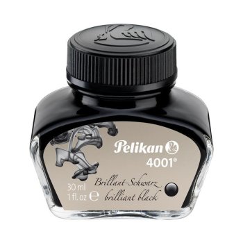 Pelikan Tinte 4001 im Glas, brillant-schwarz, Inhalt: 30 ml