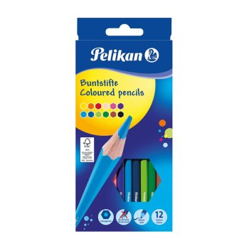 Pelikan Buntstifte Standard, sechseckig, 12er Kartonetui