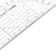 ARISTO Geodreieck® 16 cm transparent, biegsam ohne Facette (AR1550)