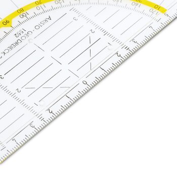 ARISTO Geodreieck® 16 cm transparent, mit Facette und Tuschenoppen (AR1552)