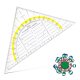 ARISTO Geodreieck® 16 cm transparent, mit Facette und Tuschenoppen (AR1552)