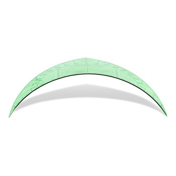 ARISTO Geodreieck® geo trojuholník 1550, ohybný, bez fazety (AR1550GR) - zelený