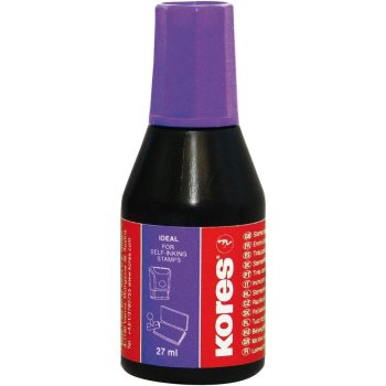 Kores Stempelfarbe, Inhalt: 27 ml, violett